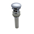 Edelstahl 1-1/4" verchromte Abflüsse Badezimmer-Ablaufgarnitur für Waschbecken ohne Überlauf Design langer Beckenablauf1