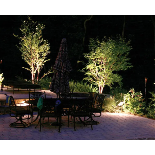 Four basic principles of garden landscape lighting