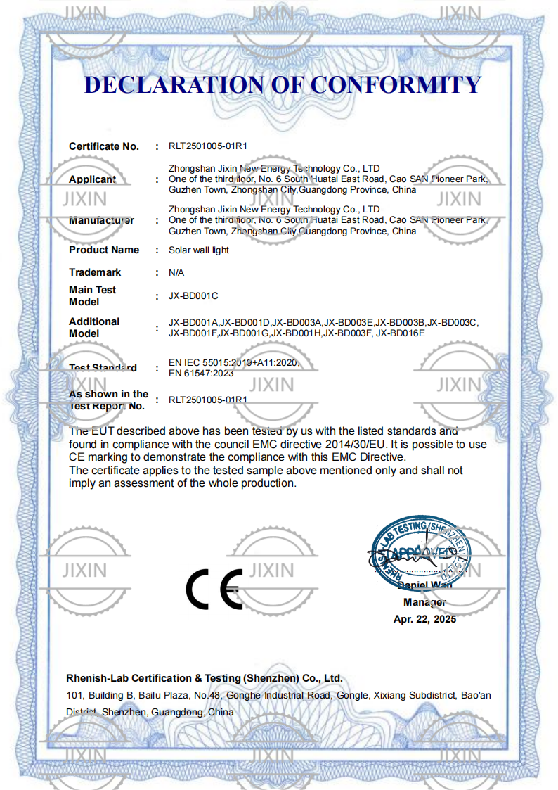 CE-EMC Certification