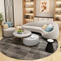 Designs modernes meubles de maison Ensemble vert 3 siège canapé de tissu pu en cuir en cuir en cuir