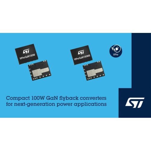 ST lançou o conversor VIPerGaN 100W, voltado para o mercado de eletrodomésticos que enfatiza a eficiência energética
