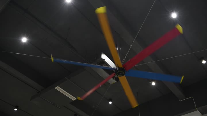 Large permanent magnet industrial ceiling fan