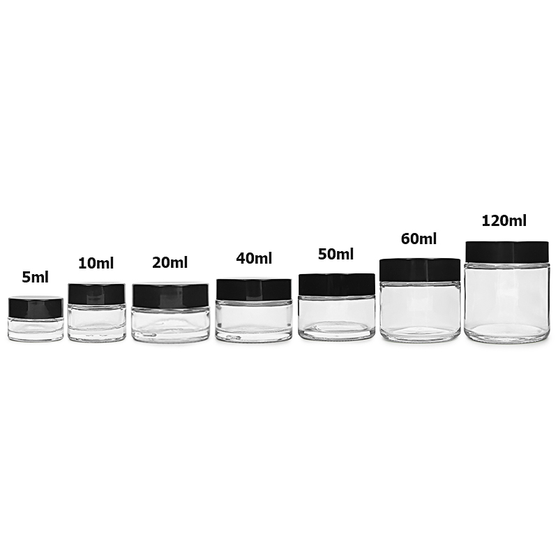 10ml Clear Glass Cosmetic Jar