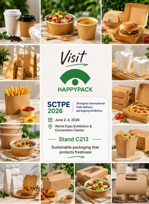 Happypack va expune la SCTPE 2026 Shanghai International Food Delivery Packaging Exhibition