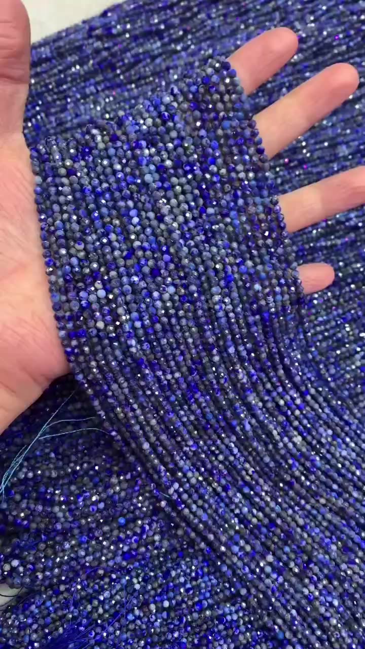 Hot Selling Natural Blue Tanzanite &amp; Lapis Gemstone Beads 2 mm Corte de gemas sueltas Gemas para joyas