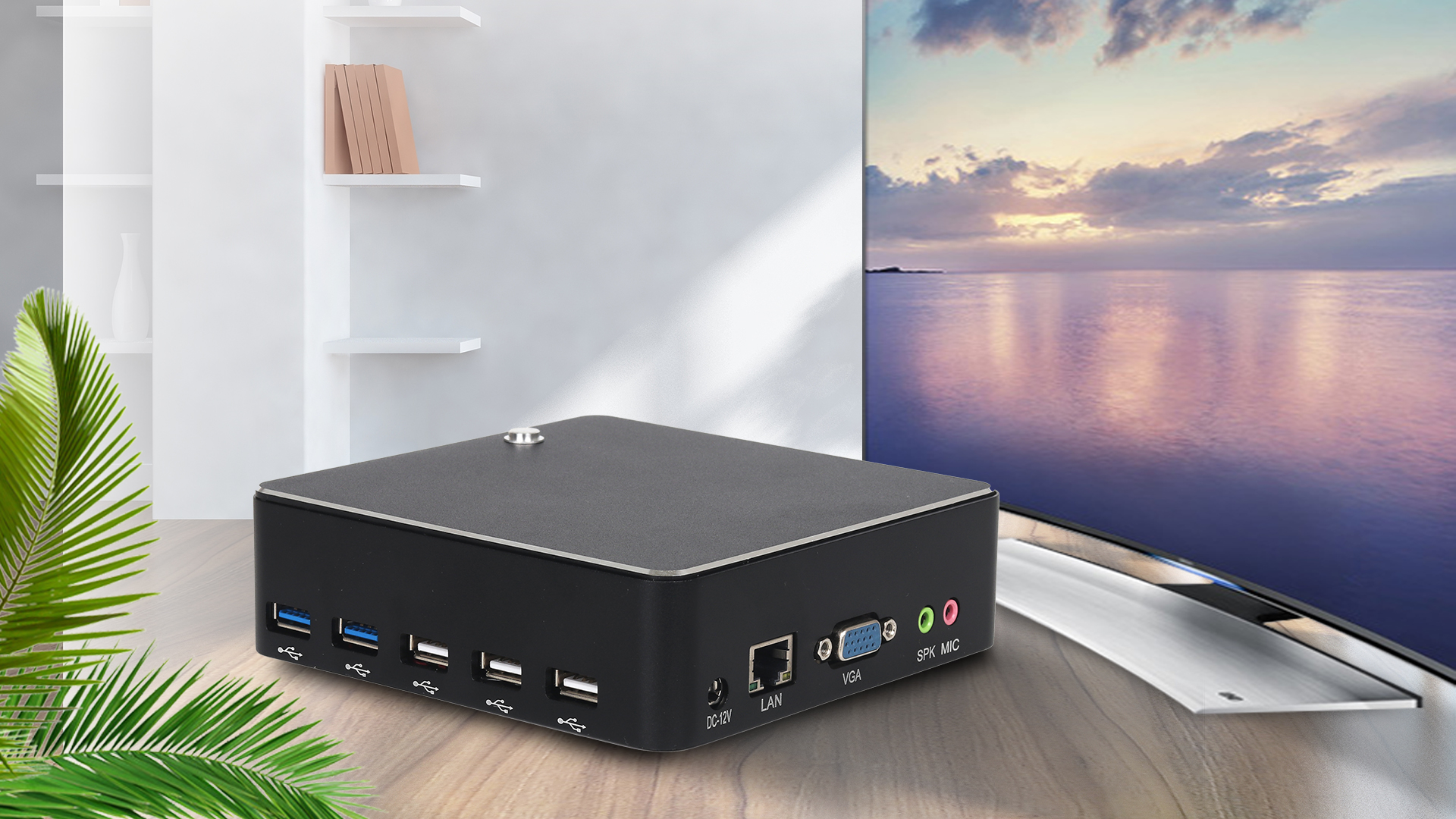 X38 Single LAN DDR3L Dual HD -дисплей Mini PC