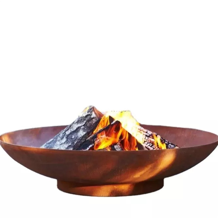 Corten Steel Gas Fire Pit