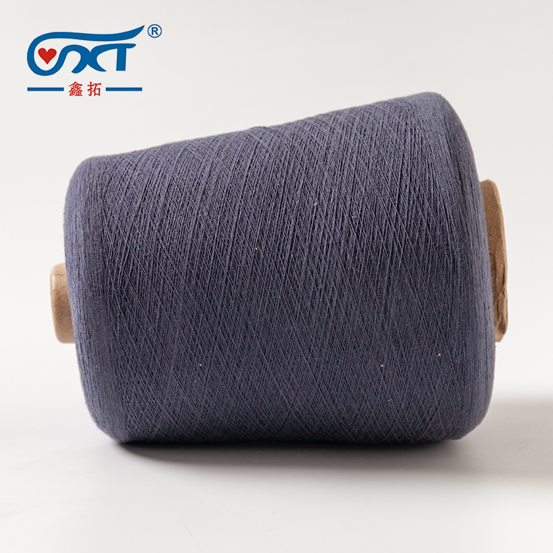 Custom colors Dope dyed polyester dy polyest cotton blended yarn