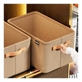 Modern Rectangle Collapsible Fabric Storage Box with Sturdy Steel Frame1