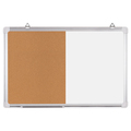 Cork Board and Whiteboard Combo Dry Erase Push Pin Board for Home1