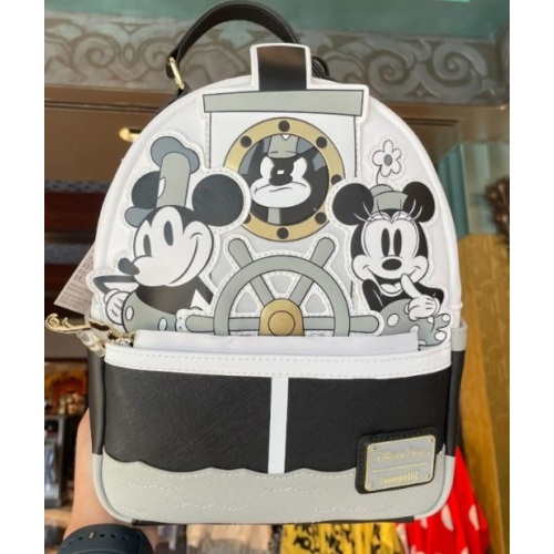 New Steamboat Willie Loungefly Rucksack und Brieftasche segeln in Walt Disney World