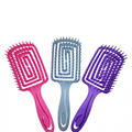 Custom Logo Personalized Anti-Static Curved Vented Hairbrush for Effective Detangling and Knot Removal1