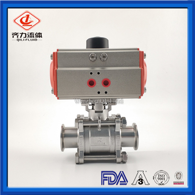 Stainless Steel Sanitary pneumatic Ball valves