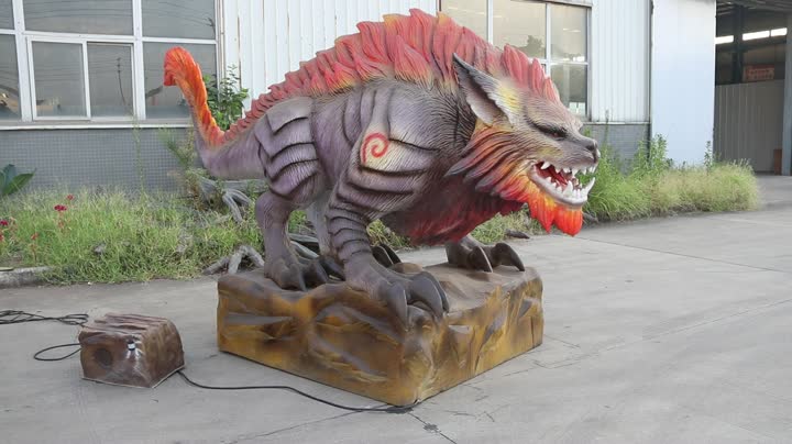 Life-size animal animatronics realistic animatronic monsters