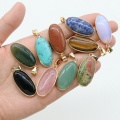 Oval Gemstone Pendant for Making Jewelry Necklace 18X25MM