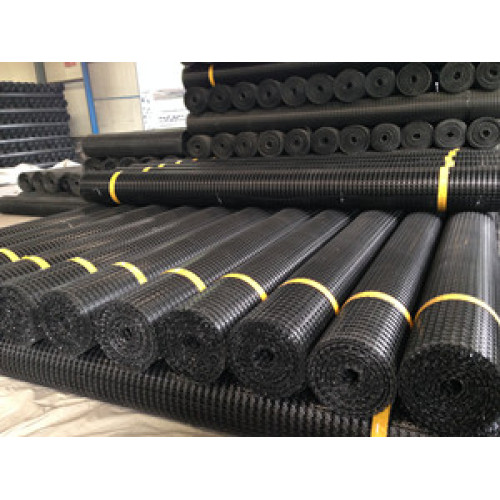 PP biaxial geogrid is producing