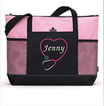 Personalized Nurse Embroidered Tote Bag with Mesh Pockets - Custom Guangzhou Manufacturer1