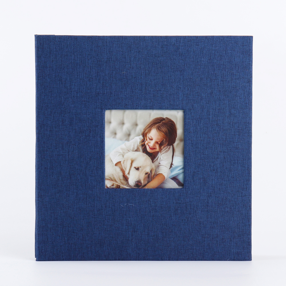 Blue Linen Photo Album