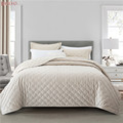 BSCI Cream-gekleurde gewatteerde borduurgerechten Bill-Stead Designer BT-BESPREID HOME GOEDEREN BED-BEDBREEKBED BED QUICT1