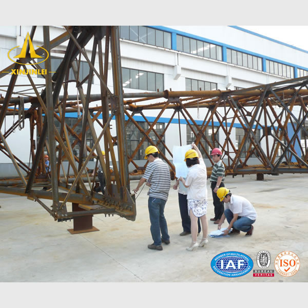 500kV Steel Tubular Tower Installation