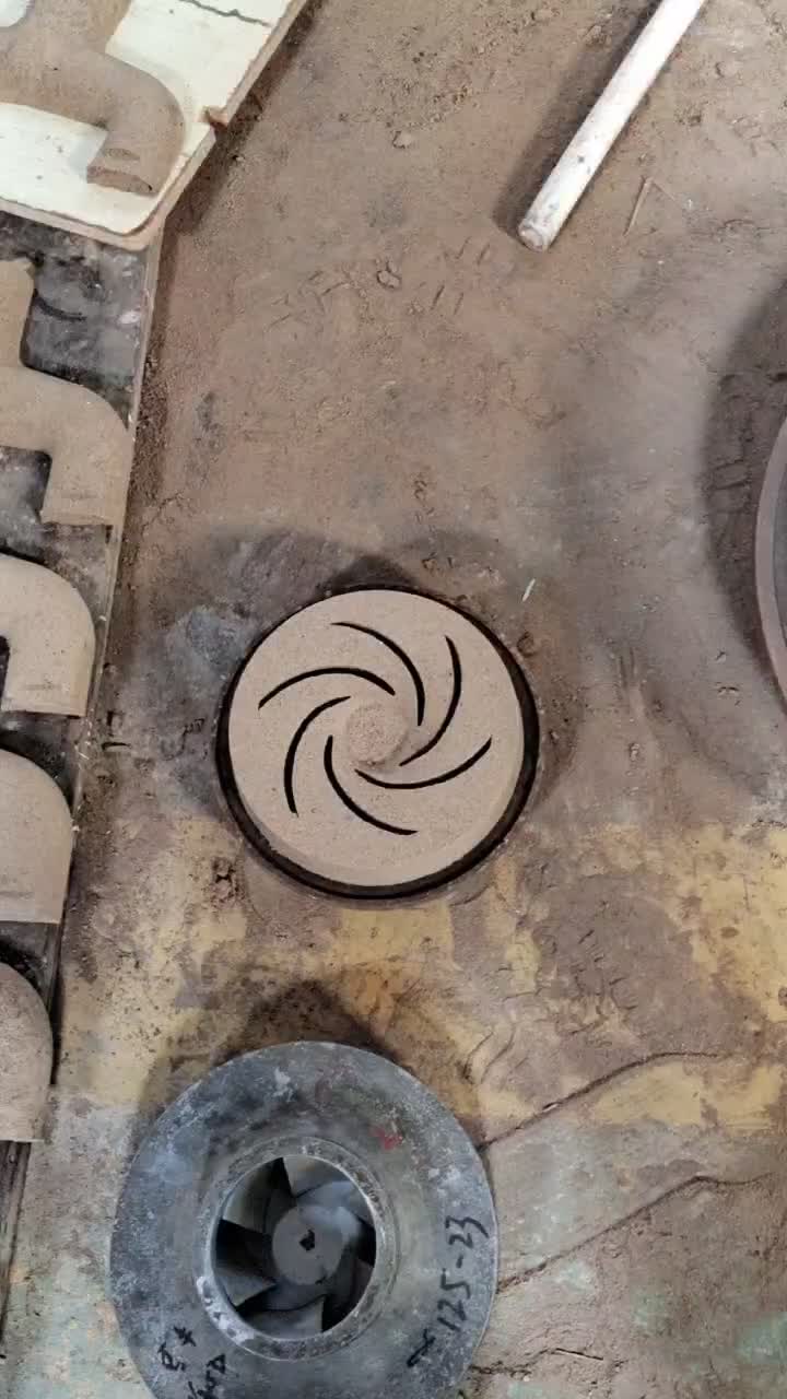 bronze impeller sand mould making