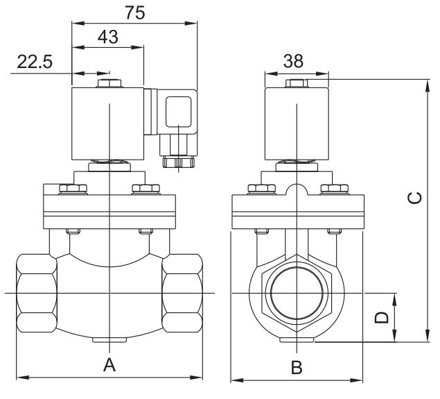 1/2'' 3/4'' 1'' Brass Steam Solenoid Valve DN15 DN20 DN25 24V 220V 0