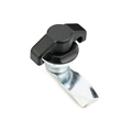 Keyless Quarter Turn Lock for Electrical Cabinet with Padlock Hook1