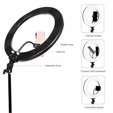 LED Ring Light Kit with Remote adjustable 3000-5500K Color Temperature Lighting
