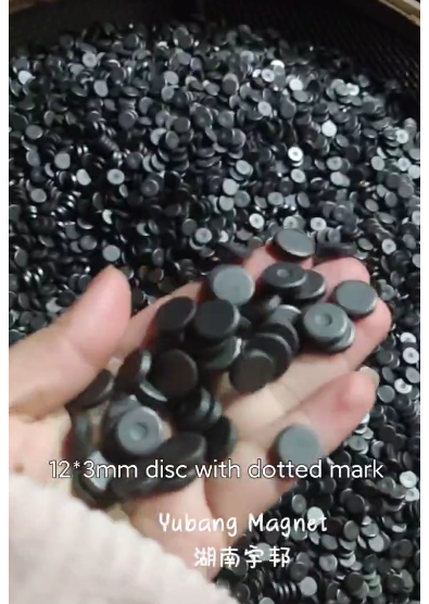 12x3mm ferrite disc with dotted mark