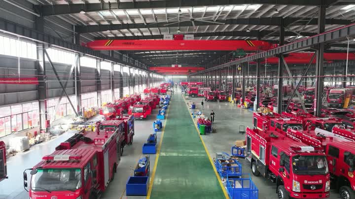 Taller de camiones de bomberos