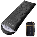 Portable and Lightweight Thermal Sleeping Bags for Camping and Hiking: Suitable for Adults, Teens, and Kids - Includes Compression Sack1