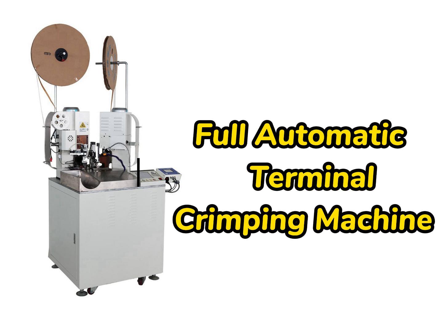 Máquina de engarzado de terminal automática completa