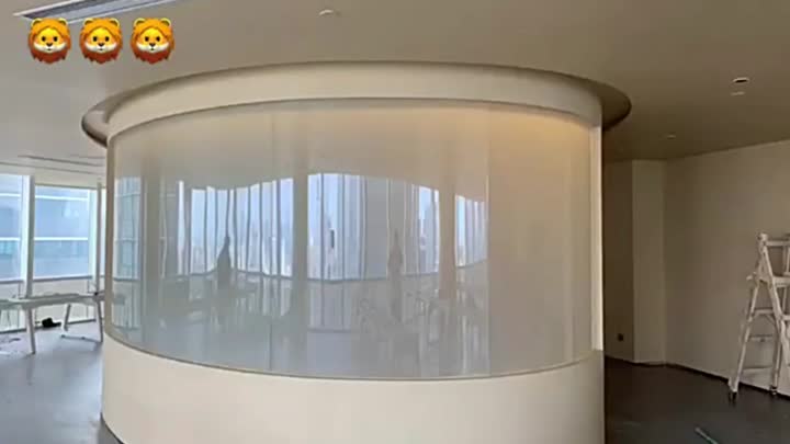 Decorative Curved Switchable Glass