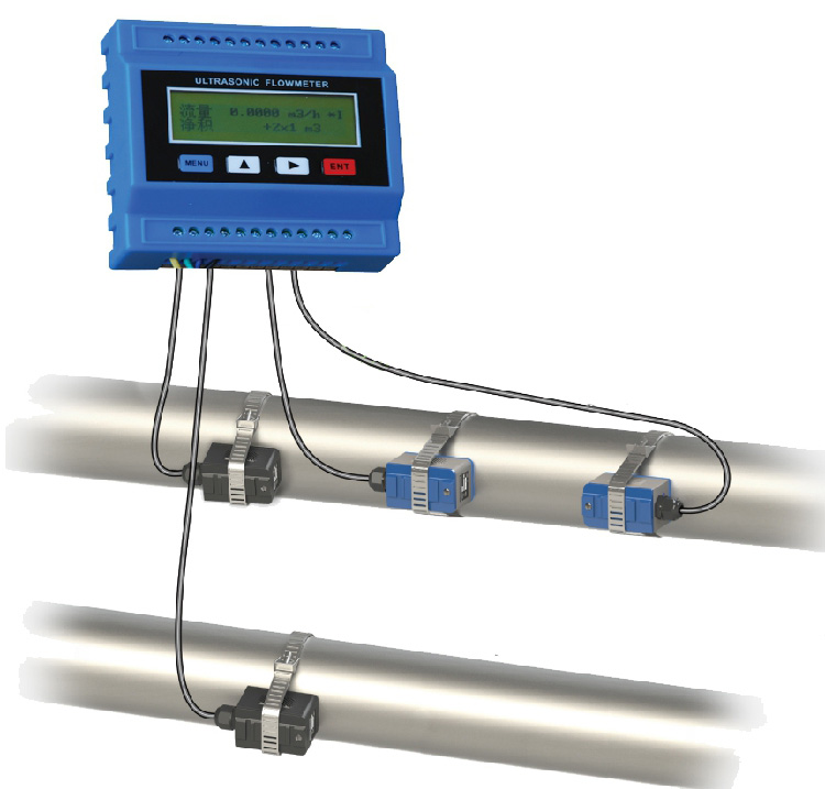 Modular Digital Clamp-On Flowmeter และ Clamp-On Ultrasonic Flow Meter สำหรับ Clamp Flowmeter ON1