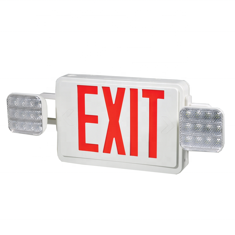 Amazon Top Sale USA 120V/277V Dual Spannung UL LED LED Emergency Light Combo mit Ausgangszeichen JLEC2RWZ21