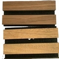 Slatted Wood Veneer Acoustic Panel - Wooden Polyester Board1