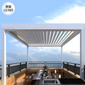 Luxury Modern 3X3 3x4m Patio Waterproof Pergola Bioclimatic Outdoor Motorized Louvered Aluminium Pergola1