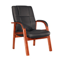 Hot Sale Modern Solid Wood High-Grade Leather Office Chairs1