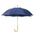 Factory Promotion Wooden Umbrella with Carved Wood Handle and Automatic Open for Outdoor1