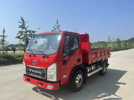 Ketibaan Baru Tri-Ring 4X2 7.4cbm Trak Dump Belakang1