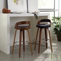 Simplicité en gros échantillon gratuit Ironon ferronne en cuir moderne Home Dining Kitchen Restaurant Bar High Bar chaise