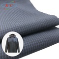 Polyester Spandex Checked 100D 2 Way Stretch WR DWR Quick Dry Wicking Fabric for Camping Jacket1