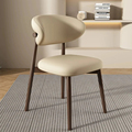Cadeiras de madeira e couro modernas de alta qualidade para restaurante1