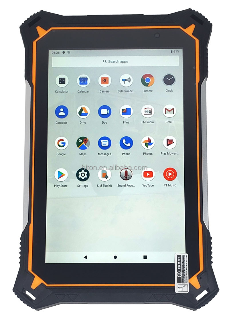 HiDON Factory Price 8 Inch Octa-Core IP68 Android9 IPS FHD 4G LTE 4GB+64GB Rugged Computer Tablet PC+Optional Stylus Pen