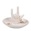 Hand Ring Holder Dish Jewelry Stand - I LOVE YOU Engagement Wedding Ring Holder for Anniversaries and Valentine's1