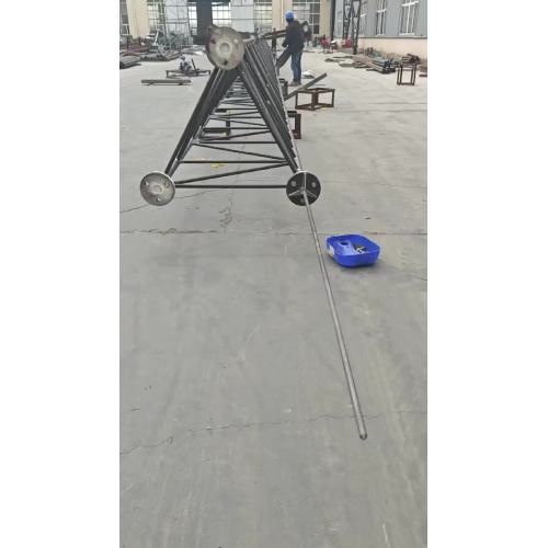 Conjunto experimental de peças de aço bruto da torre estaiada de 100m