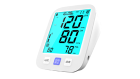 ice blue backlight blood pressure monitor