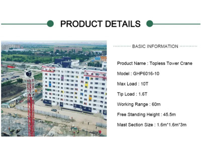BQ Tower Crane Hot Product 2020