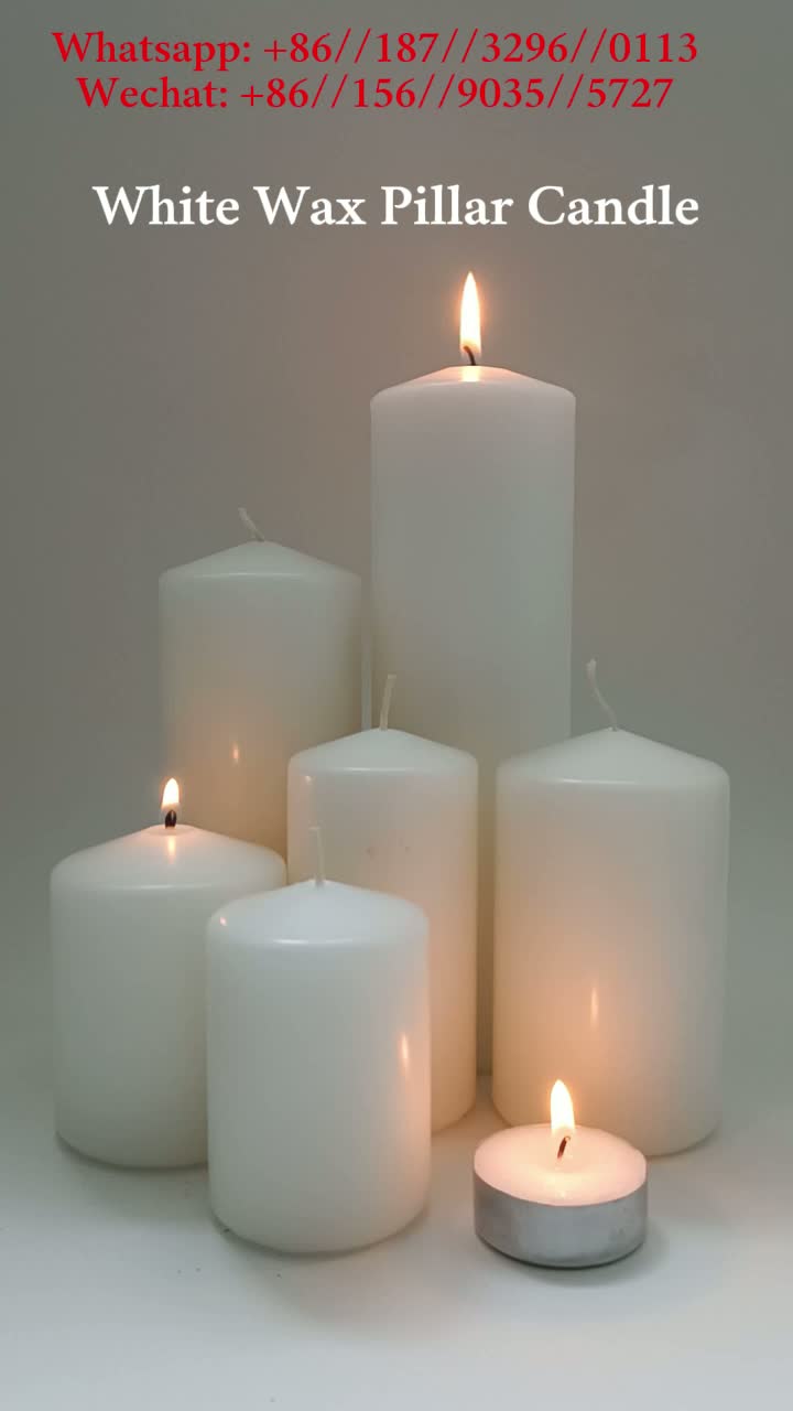 Pillar candle production