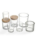 Customized Luxury Clear Glass Candle Jars - ONO 4oz 6oz 8oz 12oz with Lids1